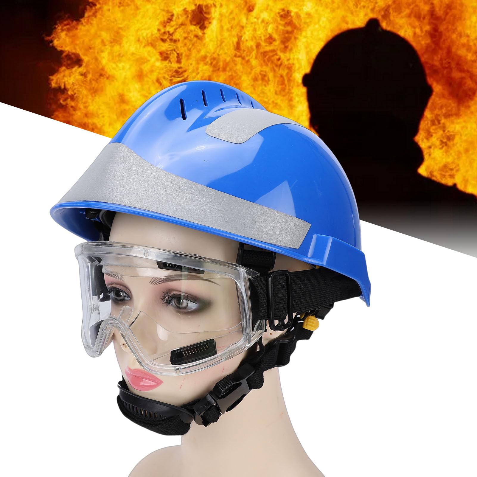 Asixxsix Casco di sicurezza industriale,casco di sicurezza per edilizia con striscia riflettente ad alta,caschi di protezione per lavori industriali,protezione della testa