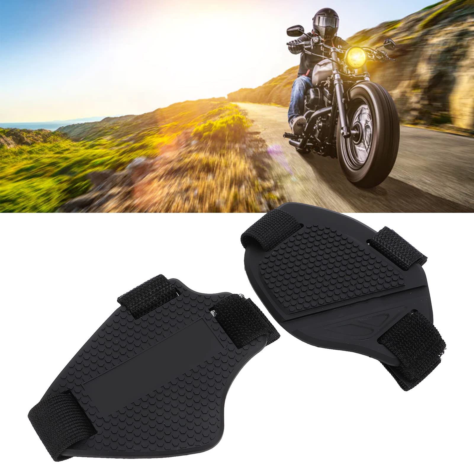 Wkładka do Butów do Przekładni Motocyklowych, 2 szt. Nakładka na Buty Jeździeckie Pad Przeciwpoślizgowy Ochraniacz Ochronny Nakładka na Buty Ochraniacz do Wyścigów Szosowych