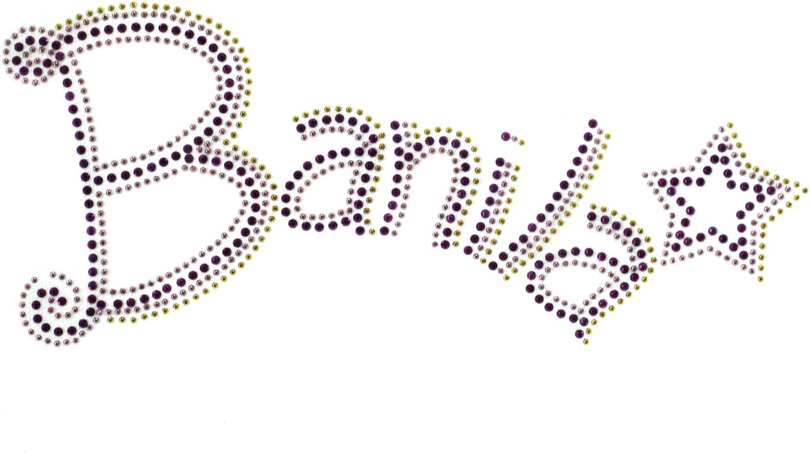 Hand-made Rhinestone Transfer Hot Fix Motif Fashion Design Banila Stars Deco 1 Sheets