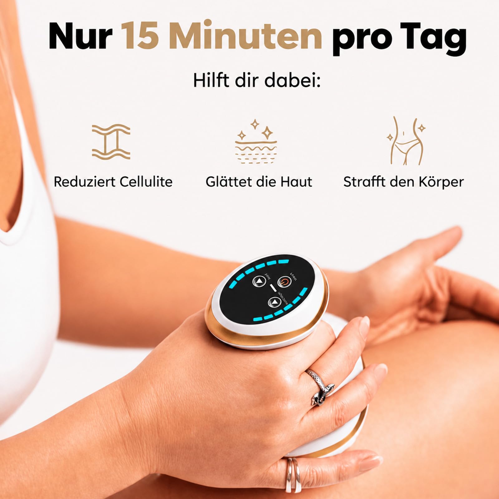 Celluviaa Gerät, Vacuvia Cellulite Massager, Celluviaa Cellulite-Behandlung, 4-in-1 – Vakuum Massagegerät mit Wärmetherapie zur Cellulite-Reduktion