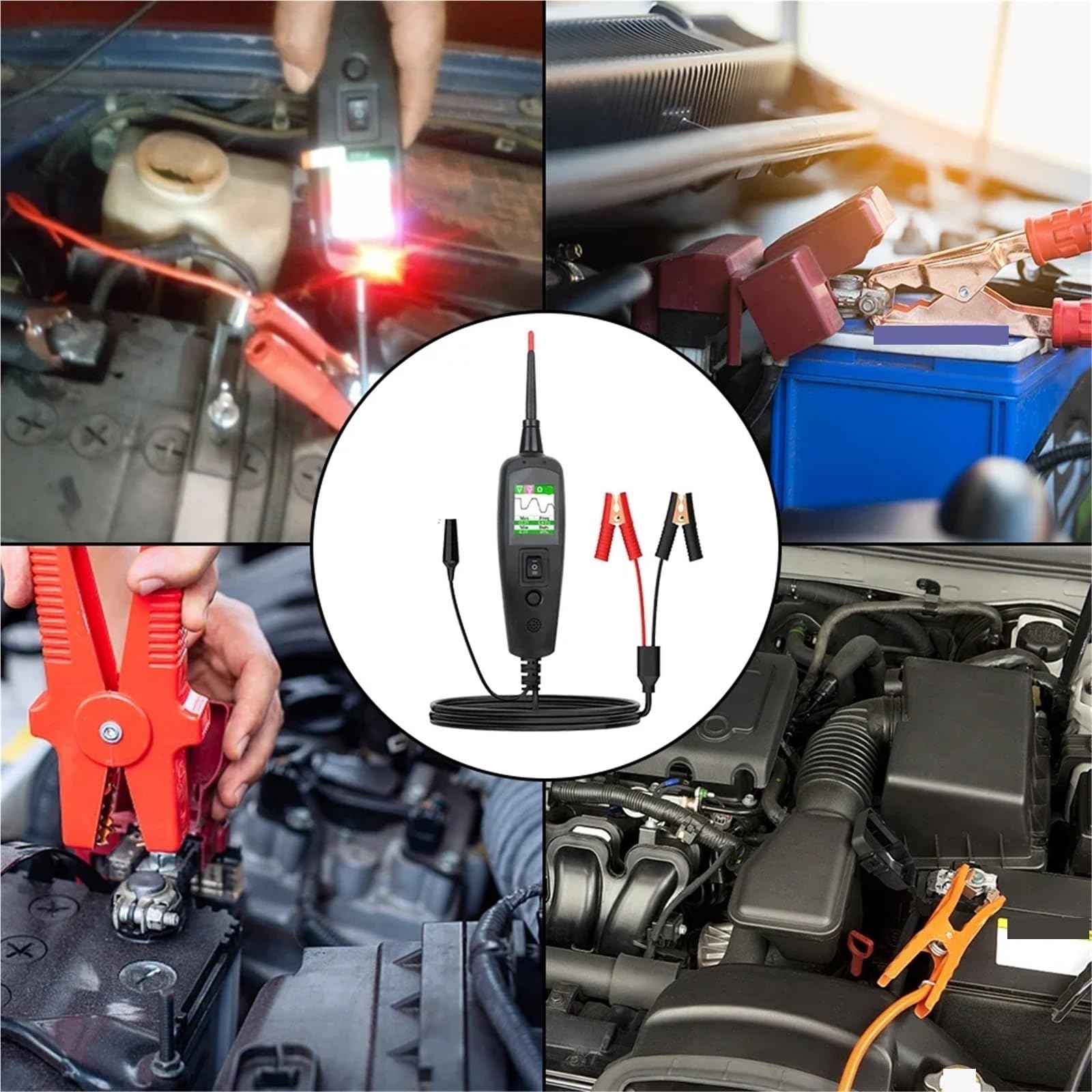 Tester elektryczny, 24V 12V Sonda Pen Tester Samochodowy Obwodów Wysokiego Napięcia Narzędzie Diagnostyczne Części Samochodowe, do użytku domowego