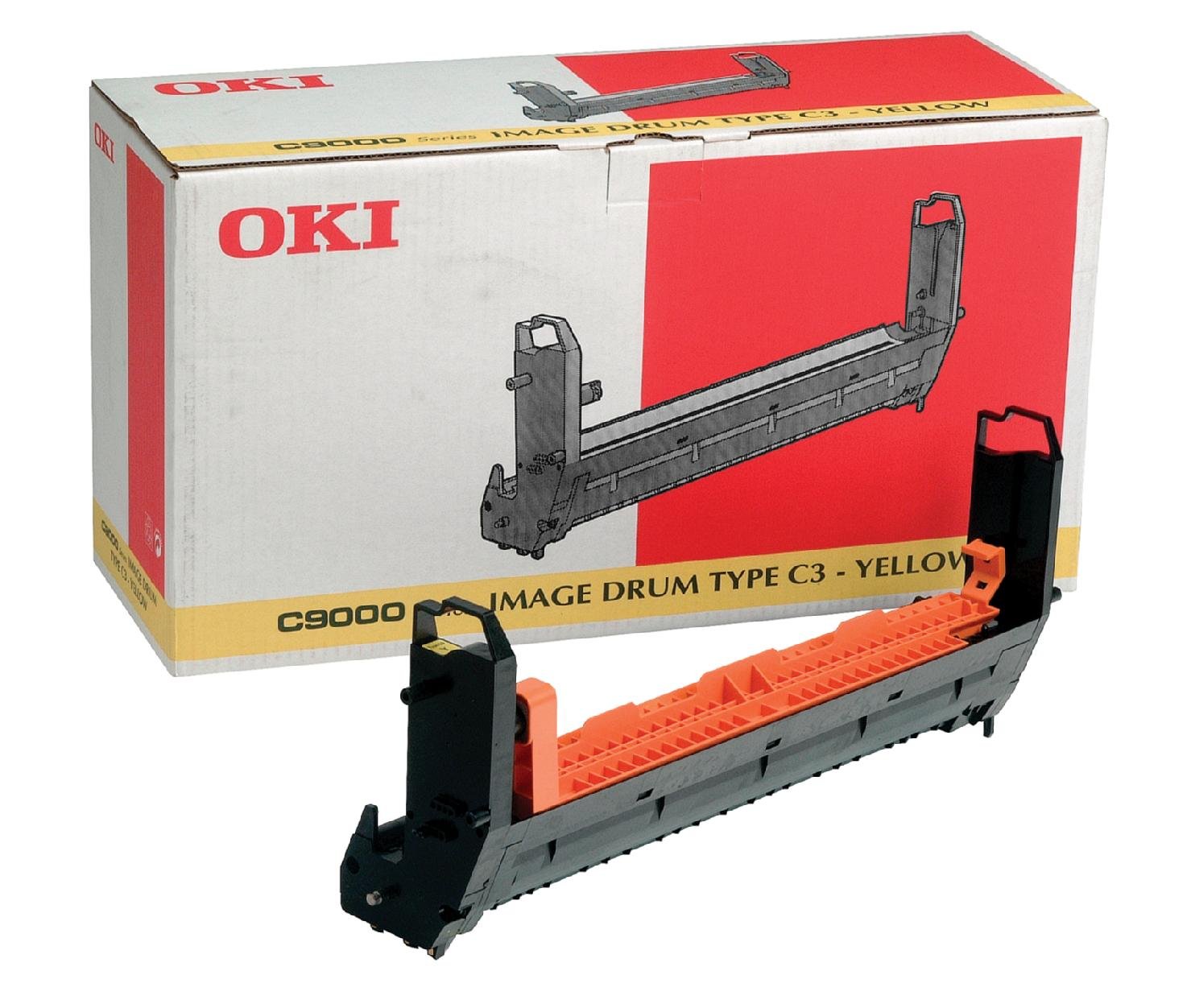 Tambour OKI jaune pour corriger les traces d'impression C9200 C9400