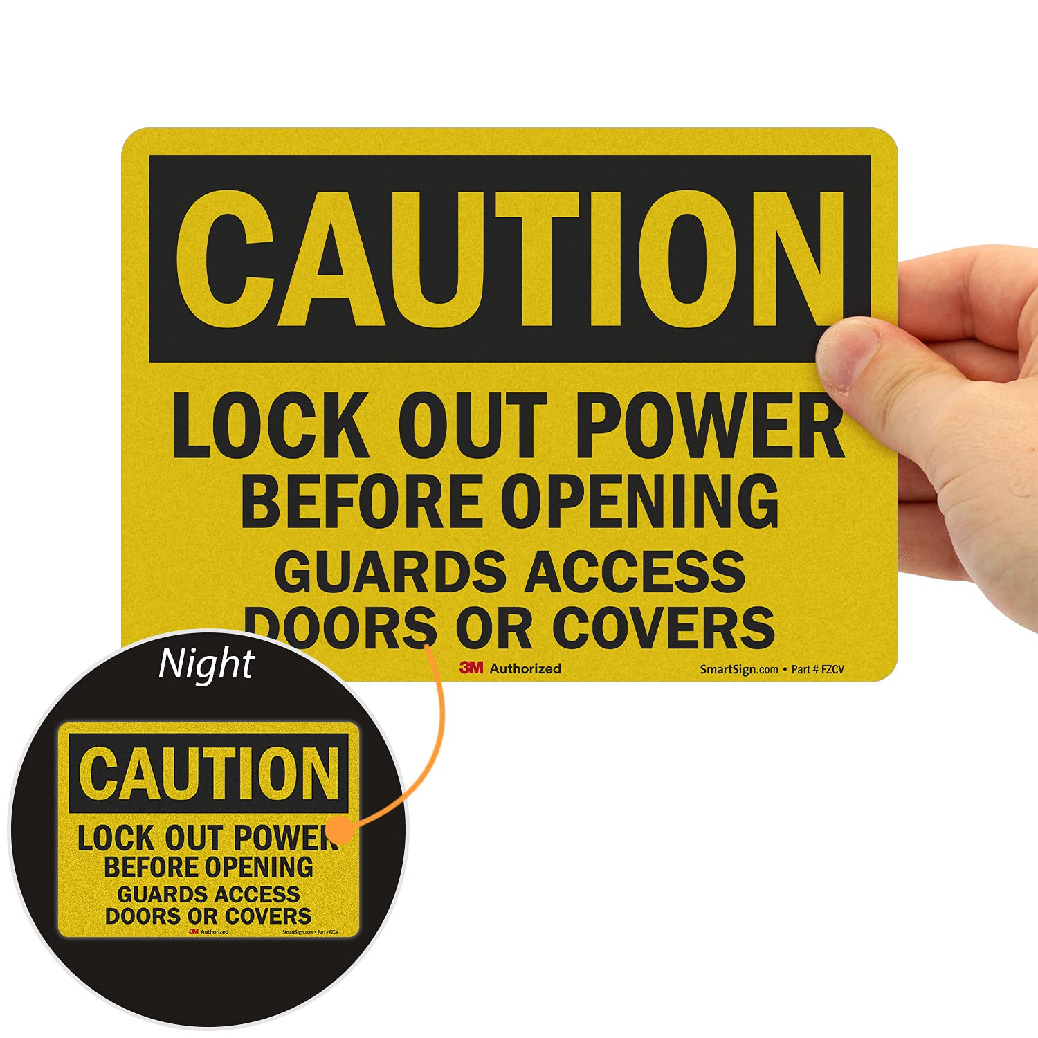 Maintenance Sign SmartSign Lockout/Tagout Danger Label - 5x7 Inch ...