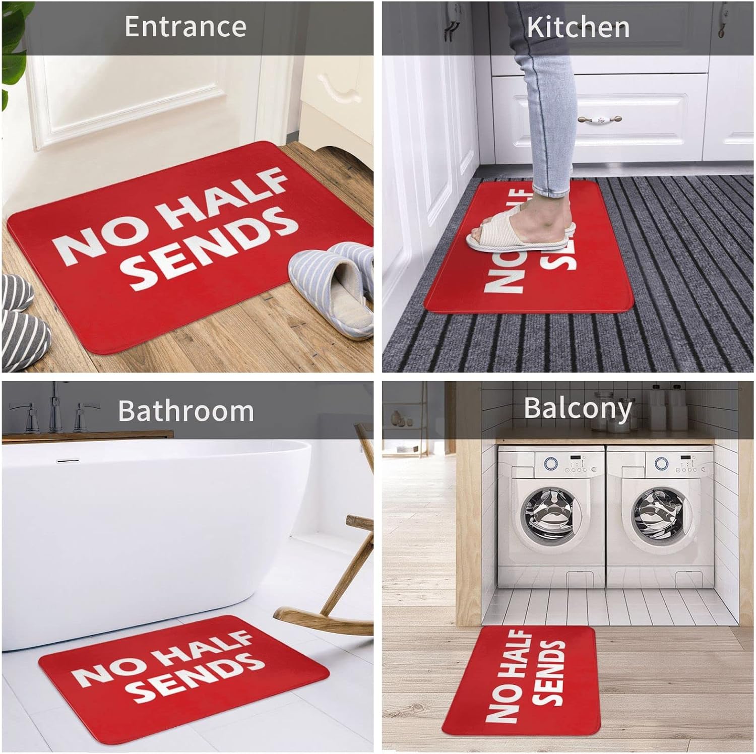 Fall Door Mats Outdoor No Half Sends Mat Outdoor Doormat Mats for Sleeping On The Floor(50X80CM)