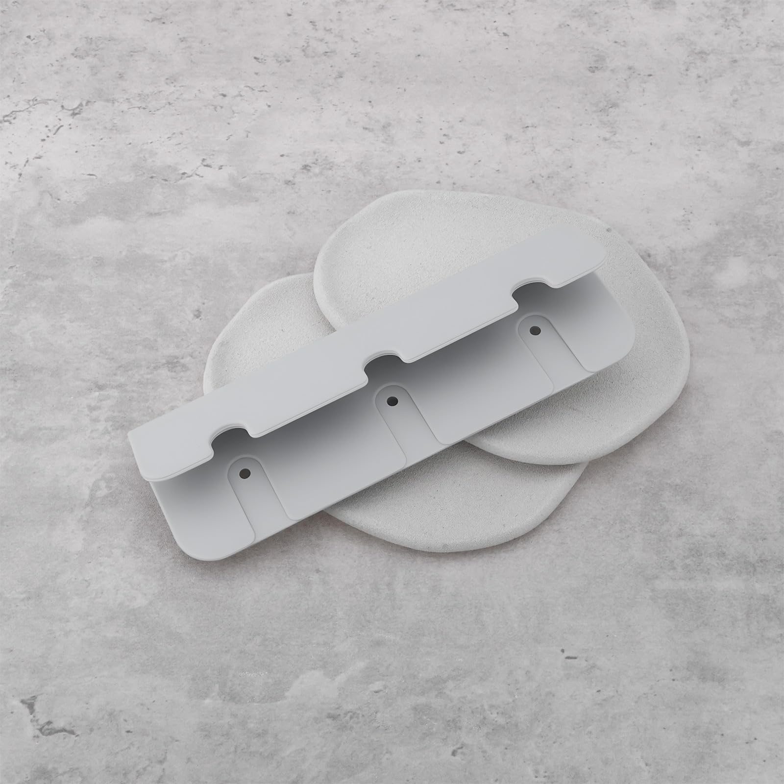 4 Soportes para Asientos de Botes Inflables Rib de 17,4 X 6 Cm para Botes Inflables de Goma (Gris)