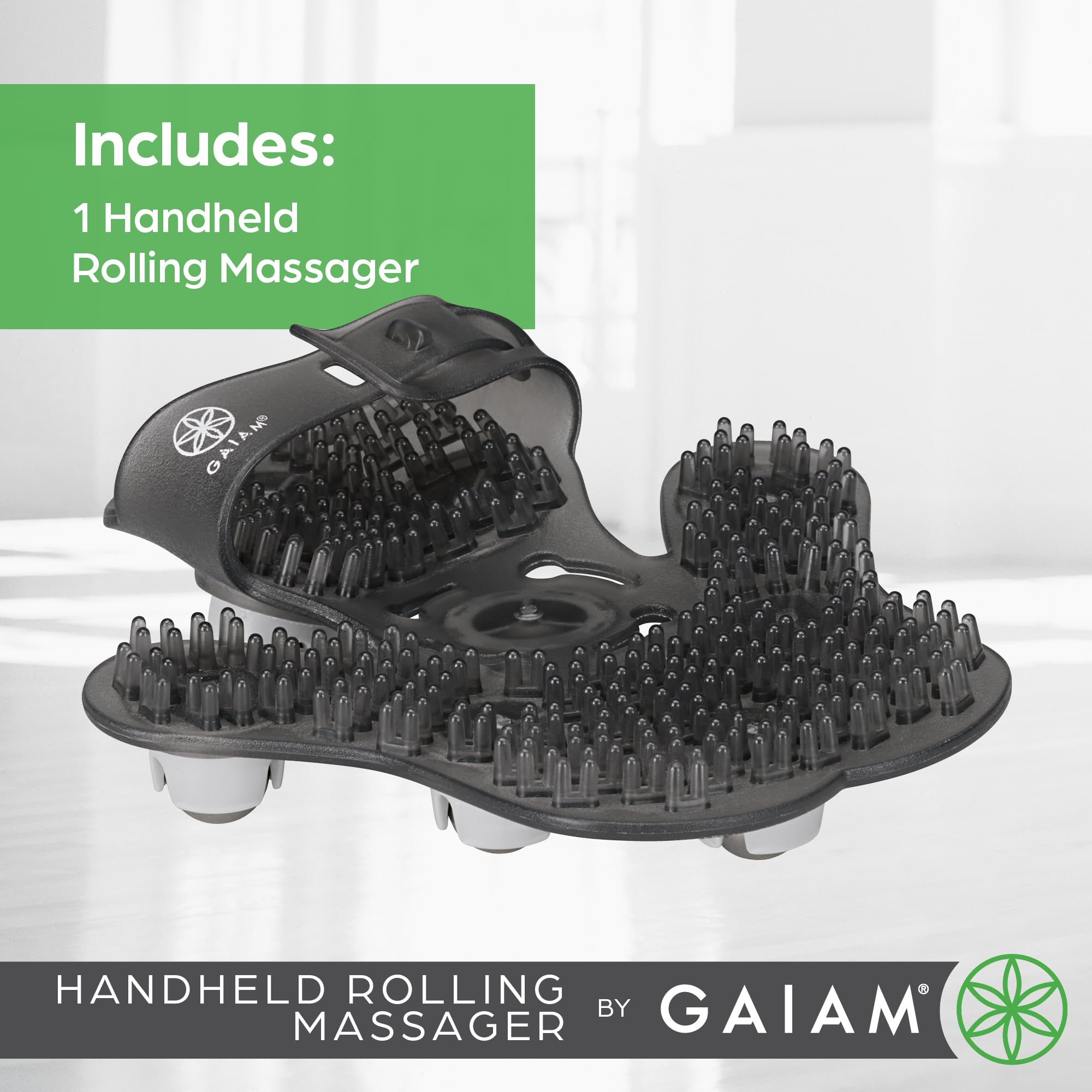 Amazon.com : Gaiam Restore Hand-Held Rolling Massager, Palm-Shaped