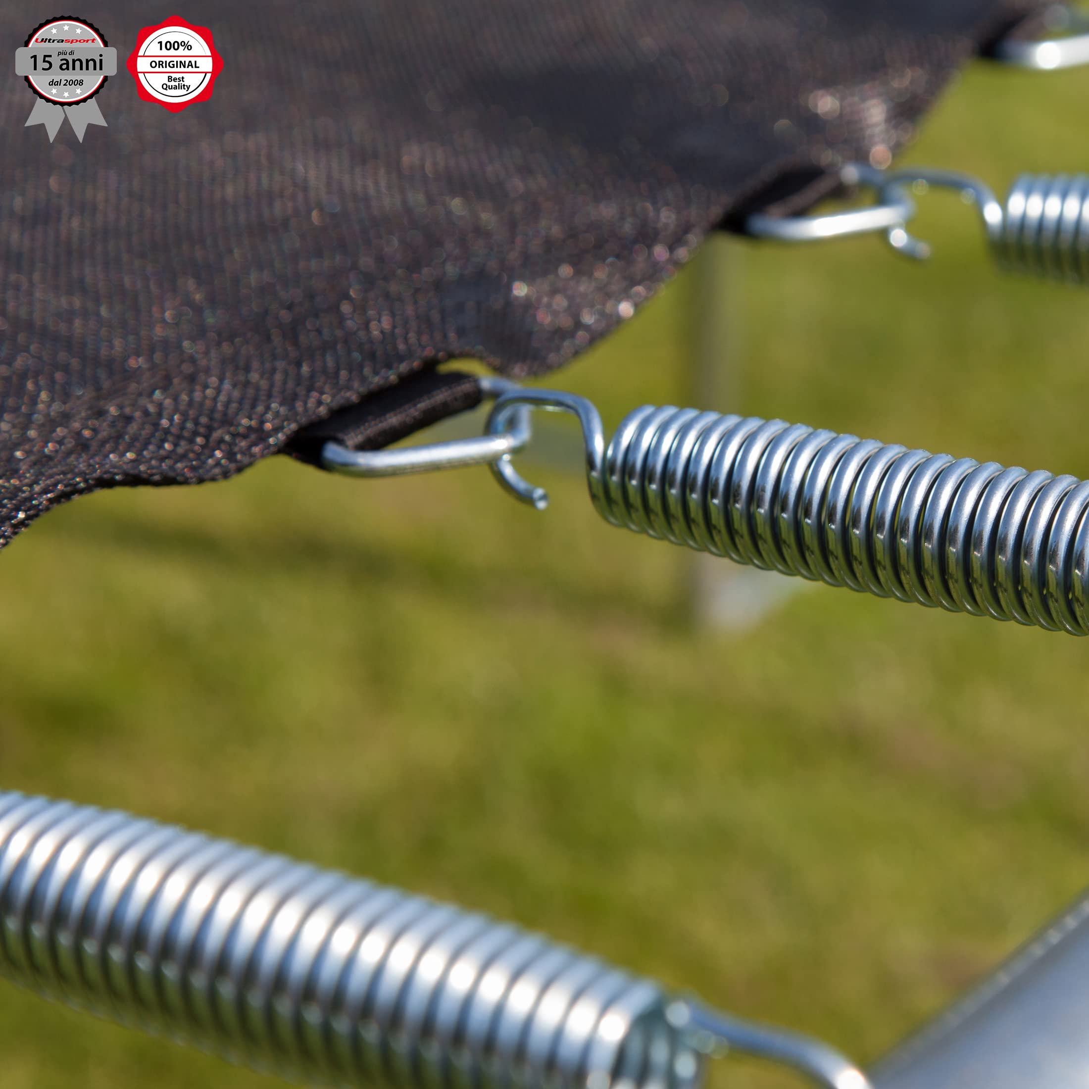 Tappeto Di Ricambio Per Trampolino Rotondo Da 366 Cm, Con 80 Occhielli, Adatto A Molle Da 17,8 Cm, Materiale PP Resistente UV, Portata 180 Kg, Diametro Telo 319 Cm. - 4