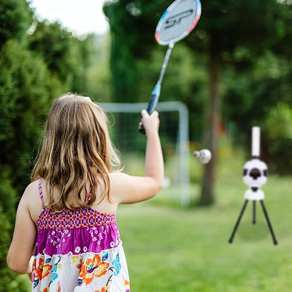Shuttlecock Emission Badminton Training Machine - Automatic Shutter, For Home Beginners Coach AID Self-Tribe Trainer - Boys And Girls