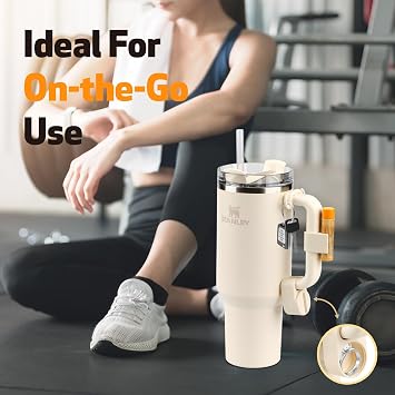 Set of 3 Pcs Accessories for 40oz Tumbler or other brands 40 OZ Tumblers (Cream)