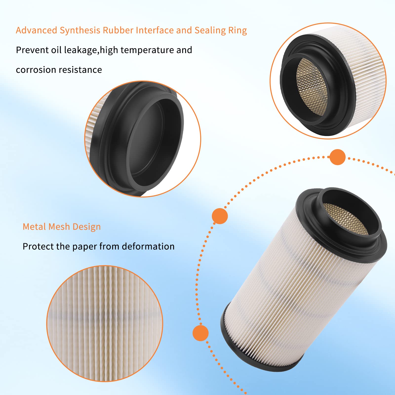 Amazon.com: AHL Air Filter 7080595 Oil Filter 2520799 3084963 for