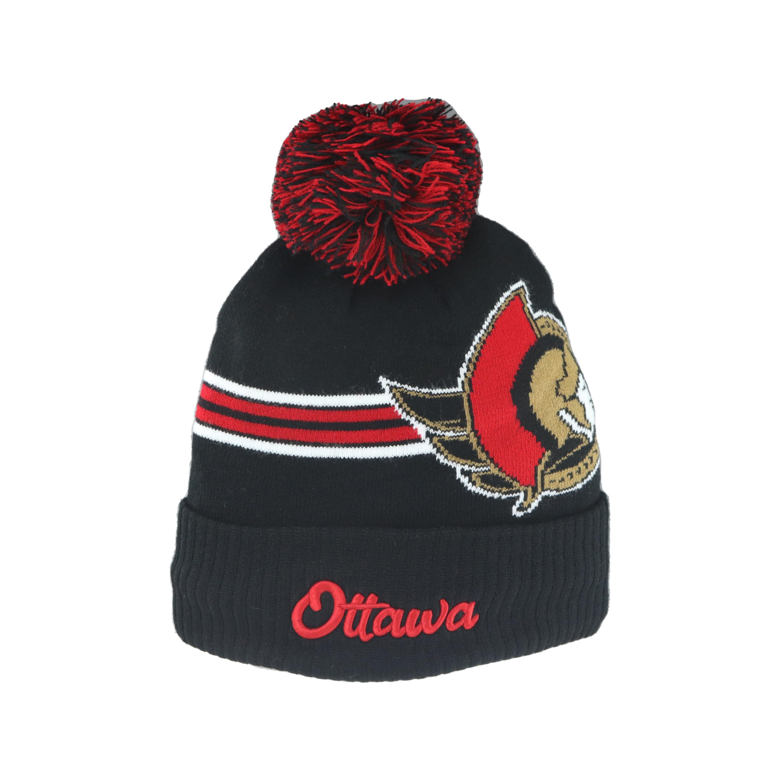 ZHATS NHL Unisex-Adult NHL Officially Licensed Beanie Pom Rush