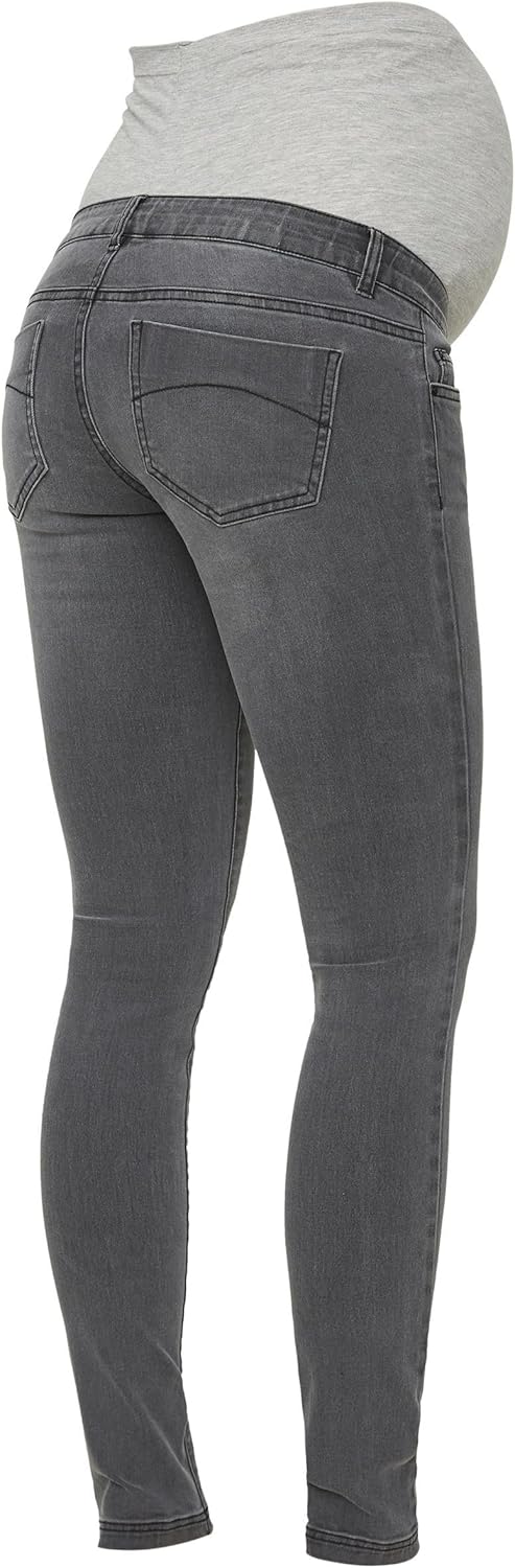 MAMALICIOUS UMSTANDS MIT - Relaxed fit jeans - dark blue denim
