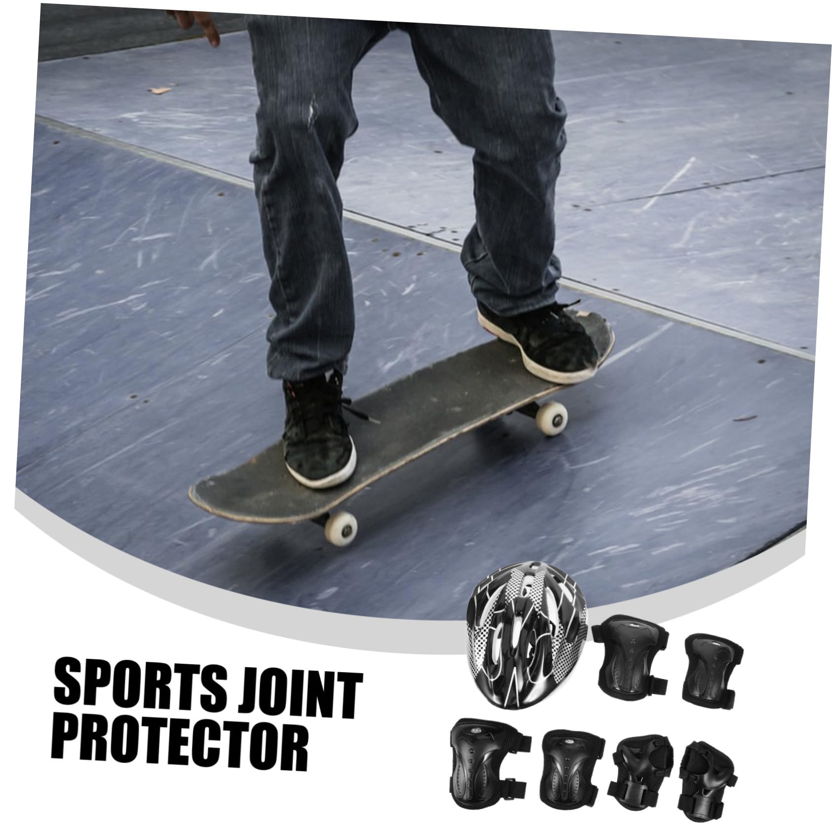 Toddmomy 2ensembles Set De Adulte Pour Roller Skating Équipement De Sécurité Complet Avec Casque Coudières Genouillères Et Pour Trottinette Et Skateboard Design Élégant Et