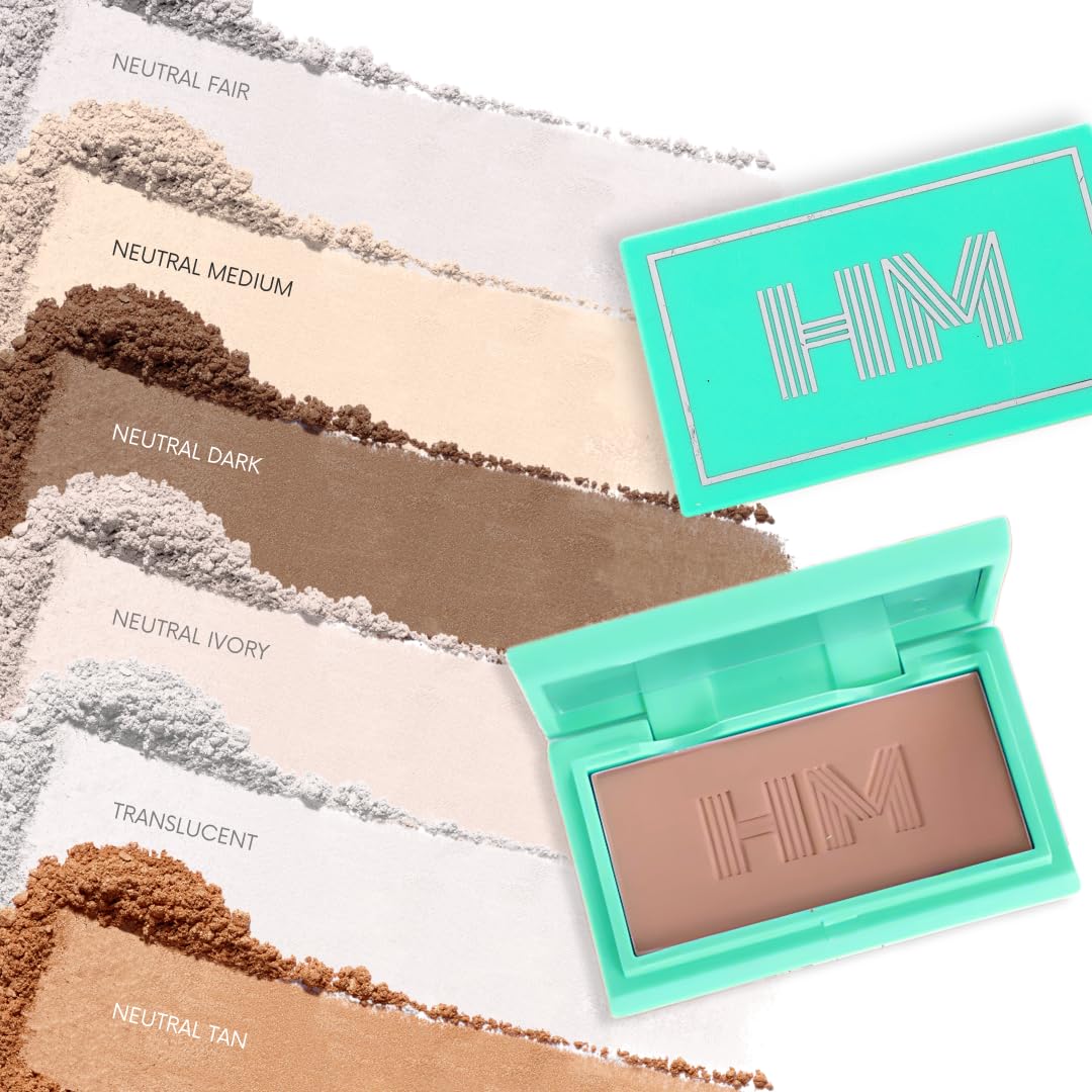 Travel Size Mini Pressed Powder - Haute Minute Makeup Complexion Perfection Mini Powder - Perfect For Travel or Your Purse! (Neutral Dark) - Image 4