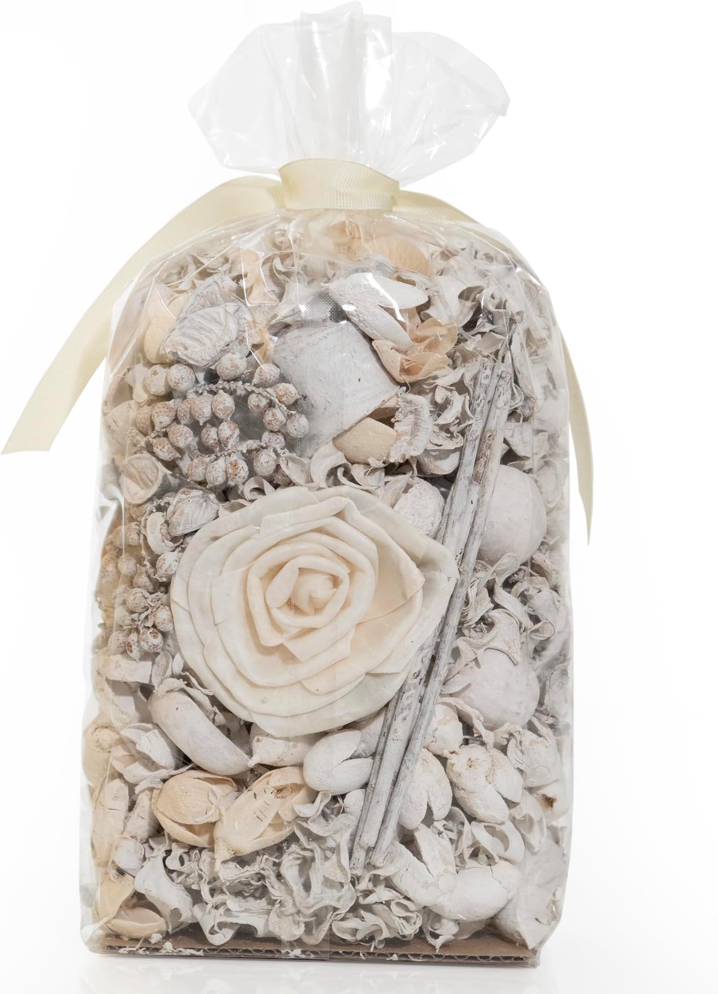 Linen White Fragrance Potpourri Bag Home Décor | Floral Petals Vase & Bowl Filler