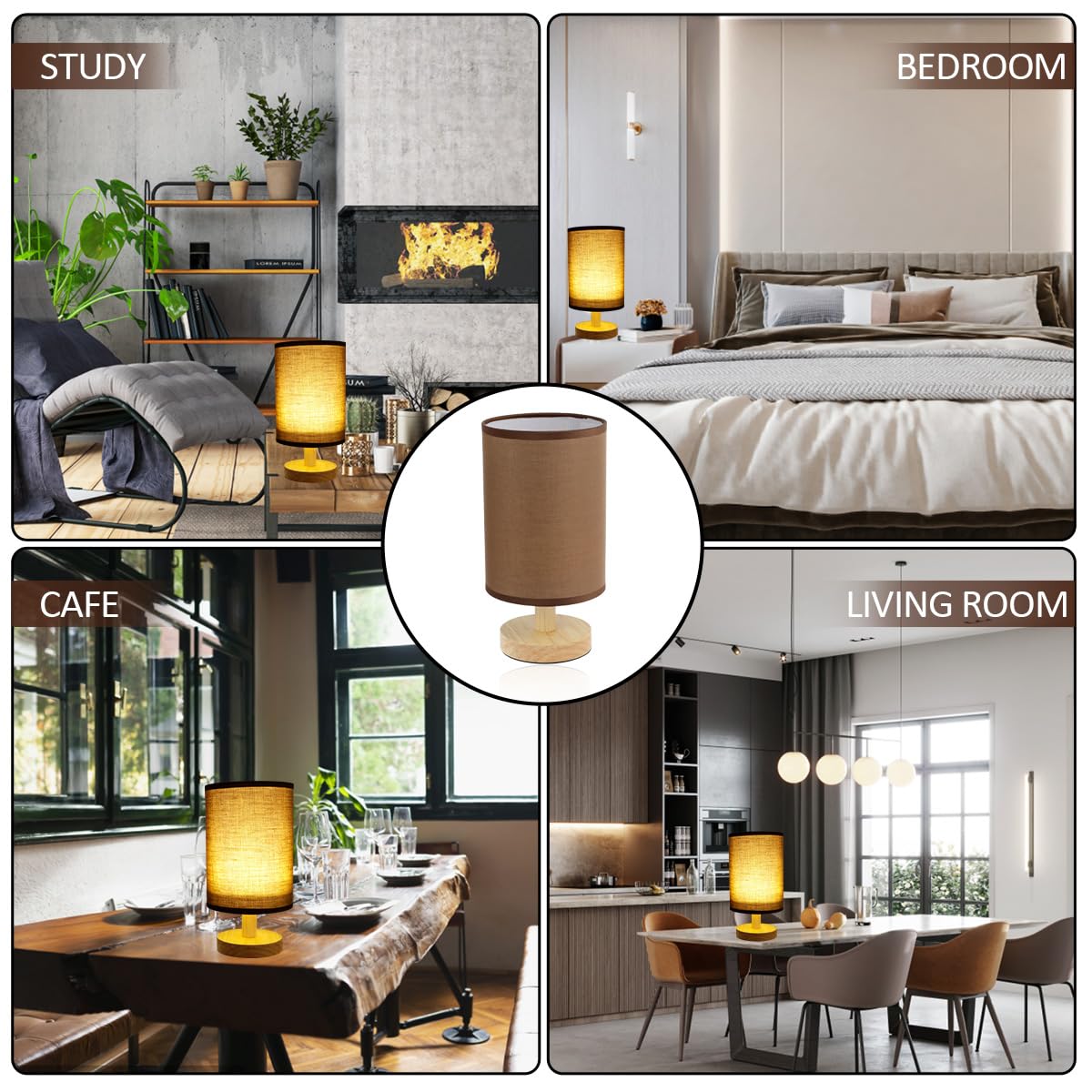 LED Lampada da Comodino 3D Pittura di Sabbia Fluente Lampada da Scrivania Dimmerabile Touch Luce Notturna con Telecomando 10W Moderno Lampada da Tavolo per Soggiorno Camera da Letto Ufficio Studio