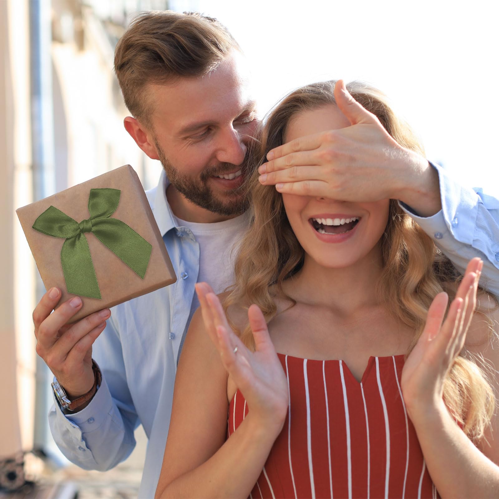 Lazos Pequeños para Bricolaje Decorativos Hechos a Mano 60 Piezas para Bodas, Envolver Regalos, Manualidades, Decoración Navidad (Verde)