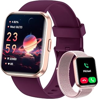 Gydom Smart Watches for Women for Android & iPhone, Alexa Built-in, 1.8" Touch Screen Smartwatch with Heart Rate/SpO2/Slee... Price In India