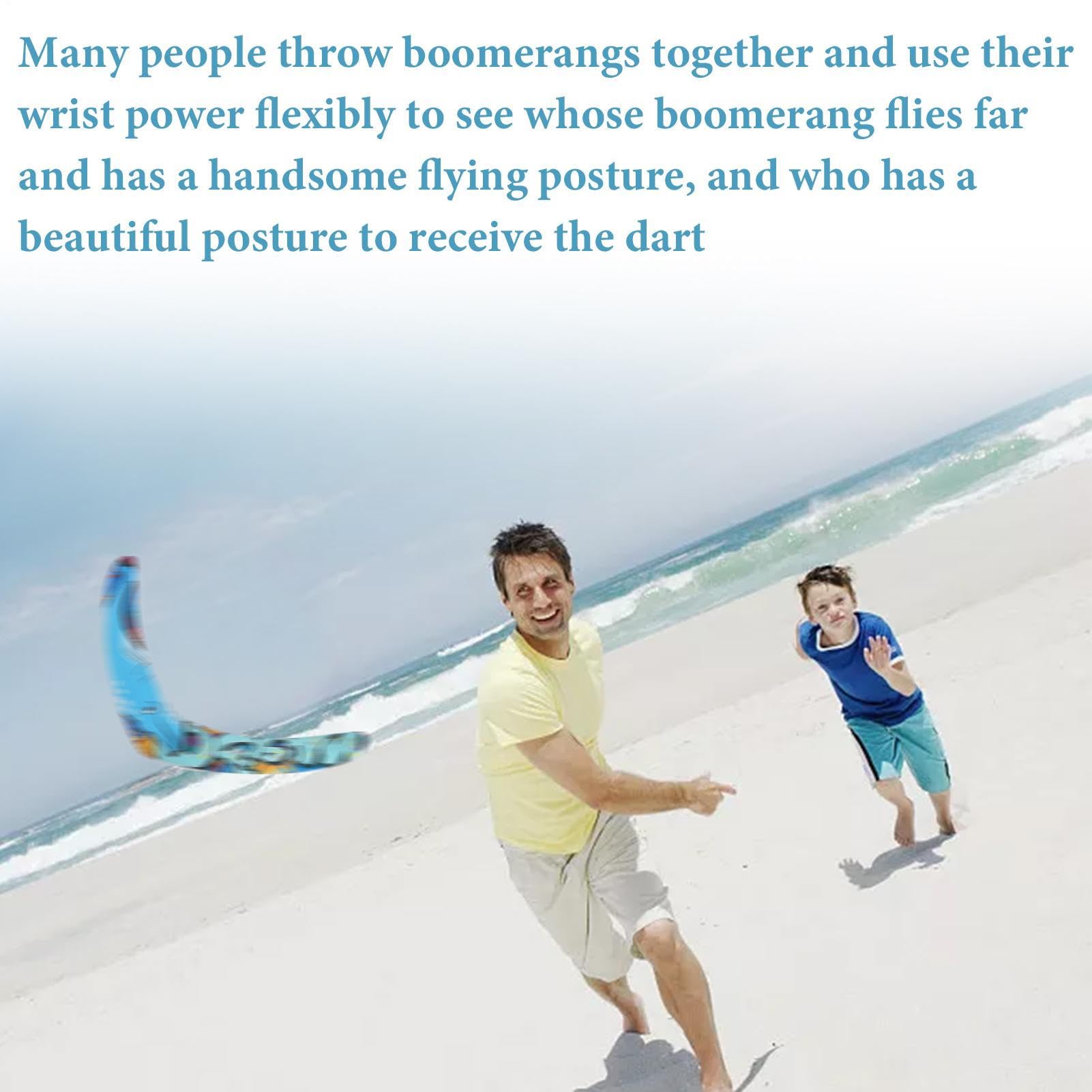 Formazione professionale Boomerangs - Attrezzatura sportiva premium a V | Design ibrido in schiuma e plastica resistente alle intemperie per giochi parco/spiaggia di 6 anni per adulti