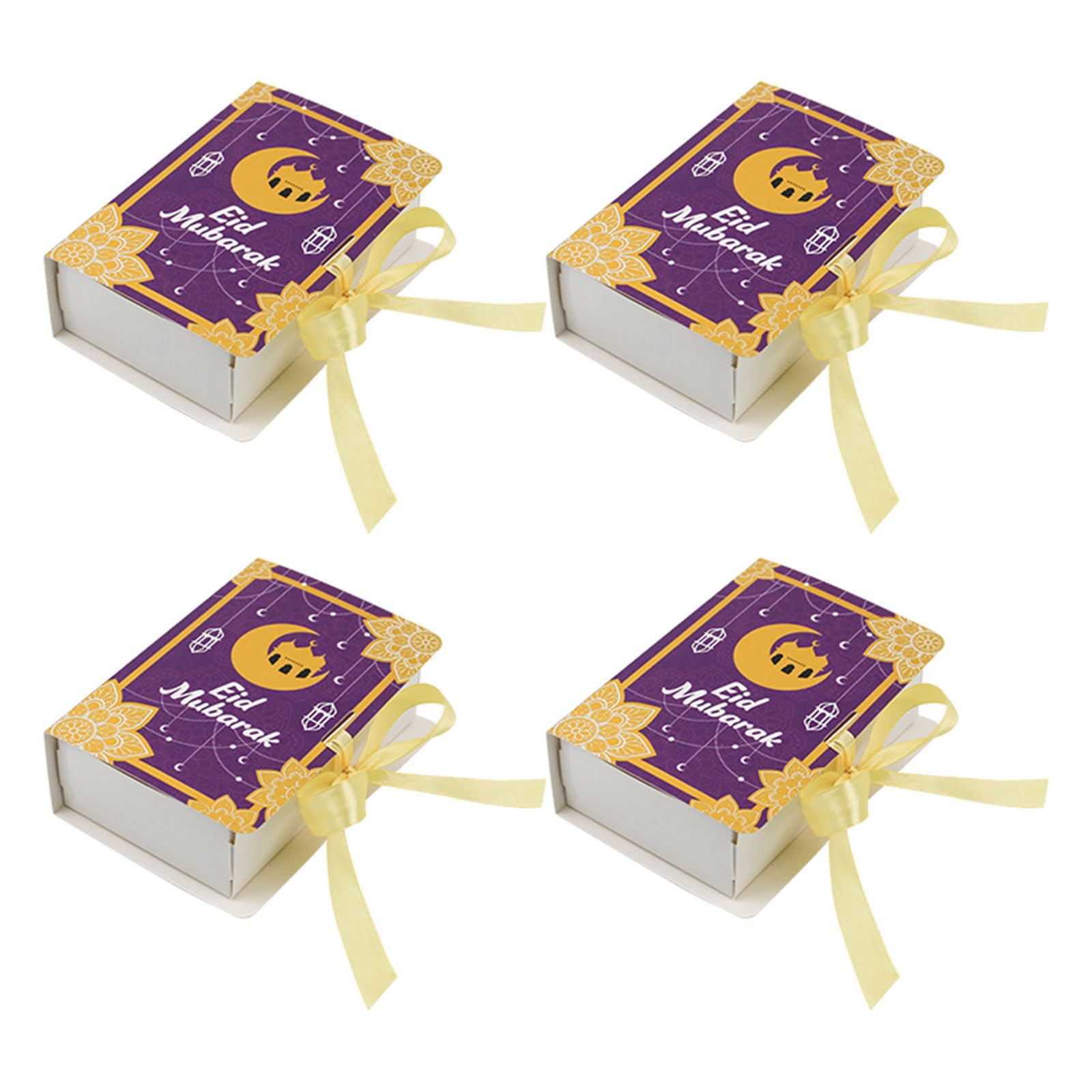 Torebki na słodycze, Pudełko Na Przysmaki Do Pakowania Uroczystości Festiwalowych Dekoracje Imprezowe Eid(Black)