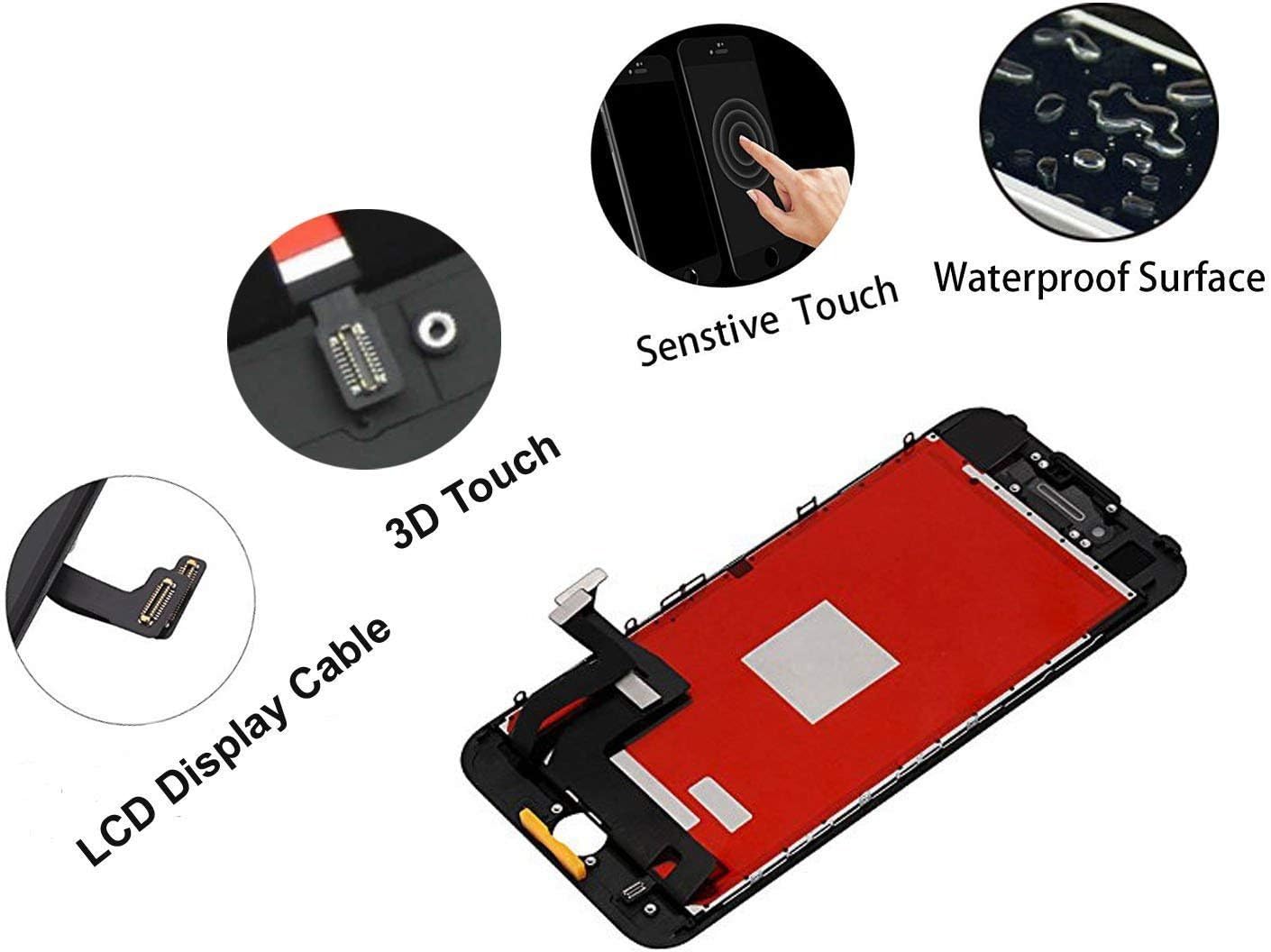 Holiday Deals 🛒 Premium Screen Replacement Compatible with iPhone 7 Plus 5.5 inch Full Assembly -LCD Touch Digitizer Display Glass Assembly with Tools, Fit Compatible with iPhone 7 Plus (Black) Best Deal Cheap 🛒 Premium Screen Replacement Compatible with iPhone 7 Plus 5.5 inch Full Assembly -LCD Touch Digitizer Display Glass Assembly with Tools, Fit Compatible with iPhone 7 Plus (Black)