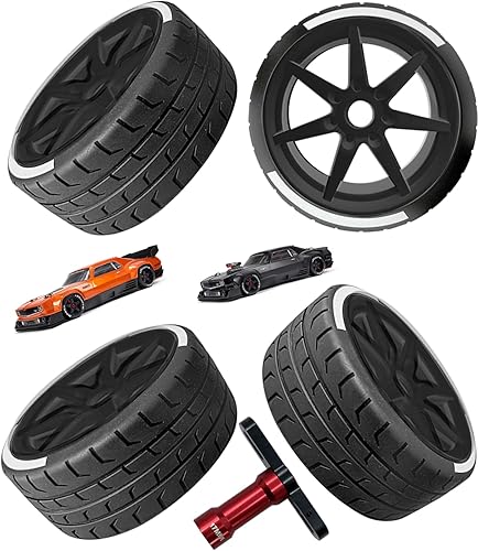 Juego de neumáticos de rueda RC 2.9 para 17 Arrma Infraction 6S, ilimitado, 2 neumáticos 42100 2.9, 2 neumáticos 53107 2.9, juego de neumáticos RC