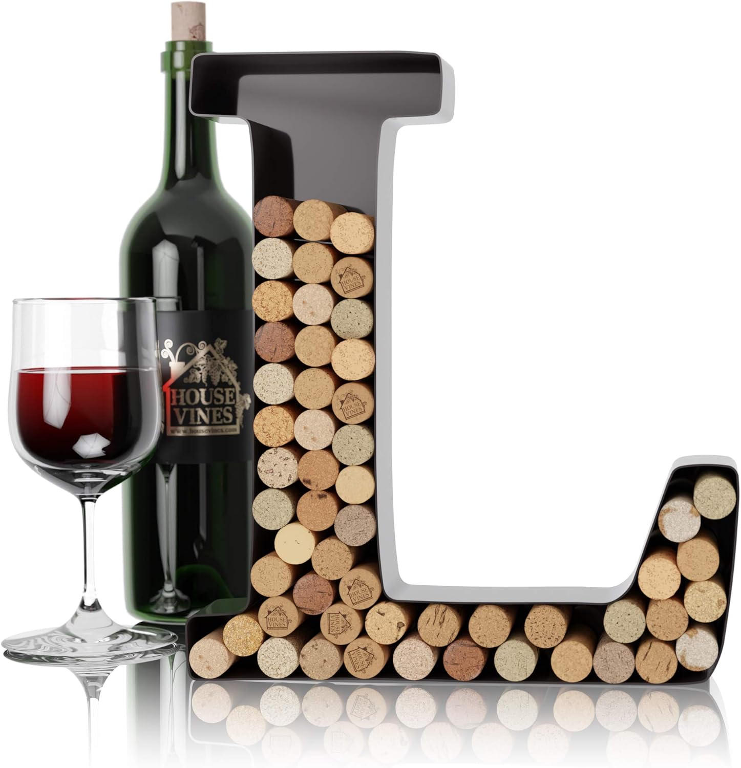 Wine Letter Cork Holder Art Wall Décor Metal Letter Wine