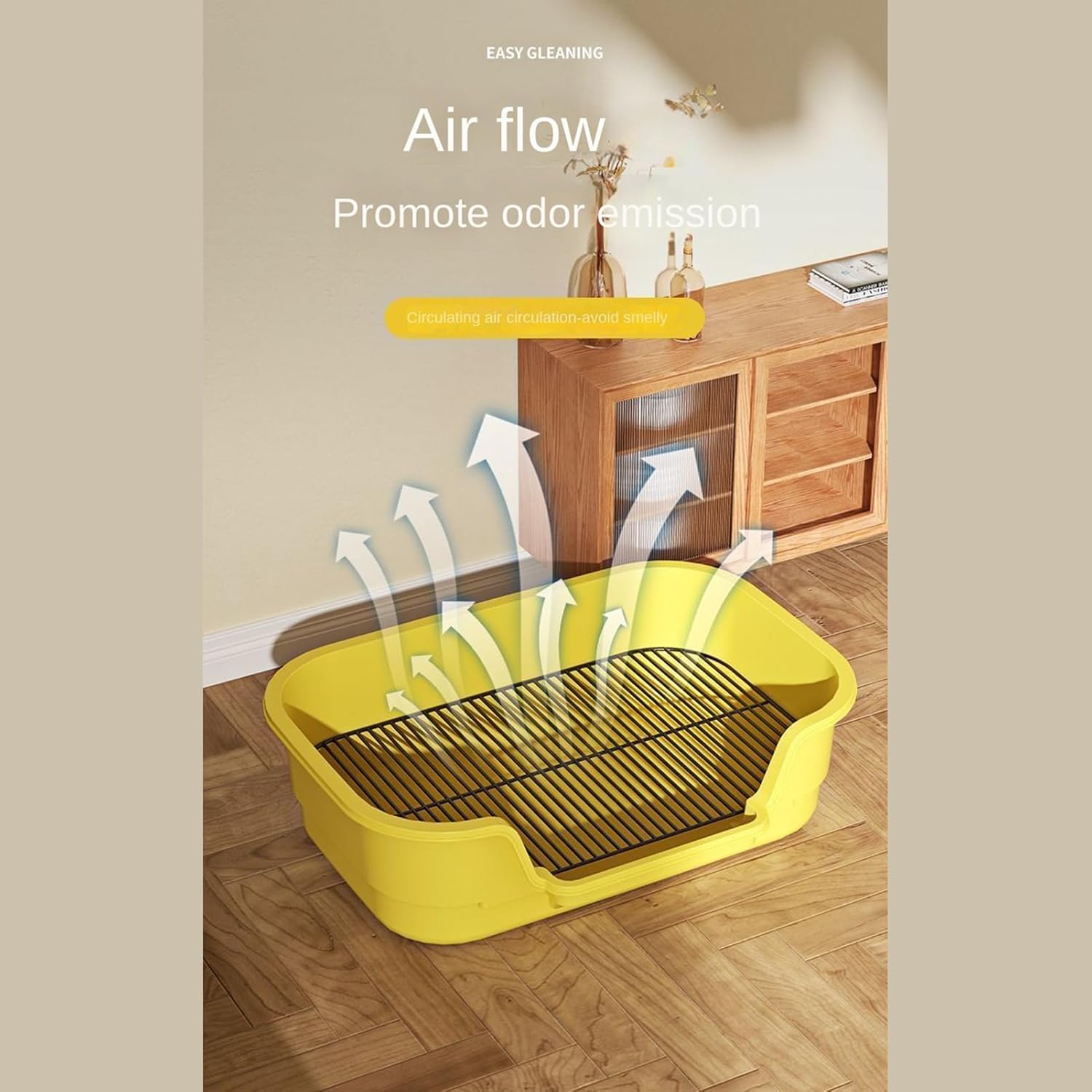 Cat Litter Boxes | Potty Training Toilet Tray - Puppy Training Tray | for Pets Cats Animals Indoor Outdoor Household Apartments Homes
