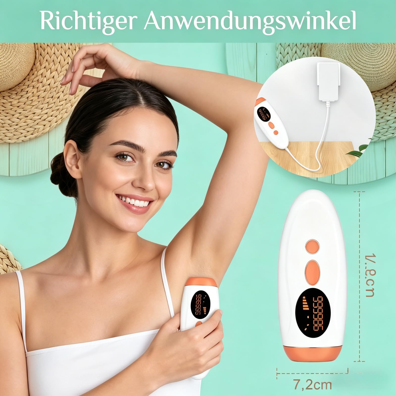 shine ipl 2.0 - premium hair removal bundle,Haarentfernungsgerät, IPL Geräte Haarentfernung, Schmerzfreie Haarentfernungsgerät, für Damen/Herren, Gesich, Bikini, Körper, Beine, Achseln (rosa)