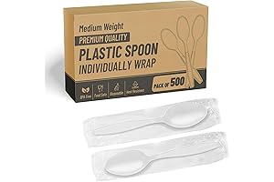 Individually Wrapped White Spoons: The Perfect Cutlery for Effortless Convenience