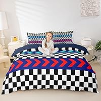 Vista 23 de Feelyou Juego de funda de edredón de camión de bomberos, edredón de coche de policía para decoración de habitación de niños, colcha de ambulancia