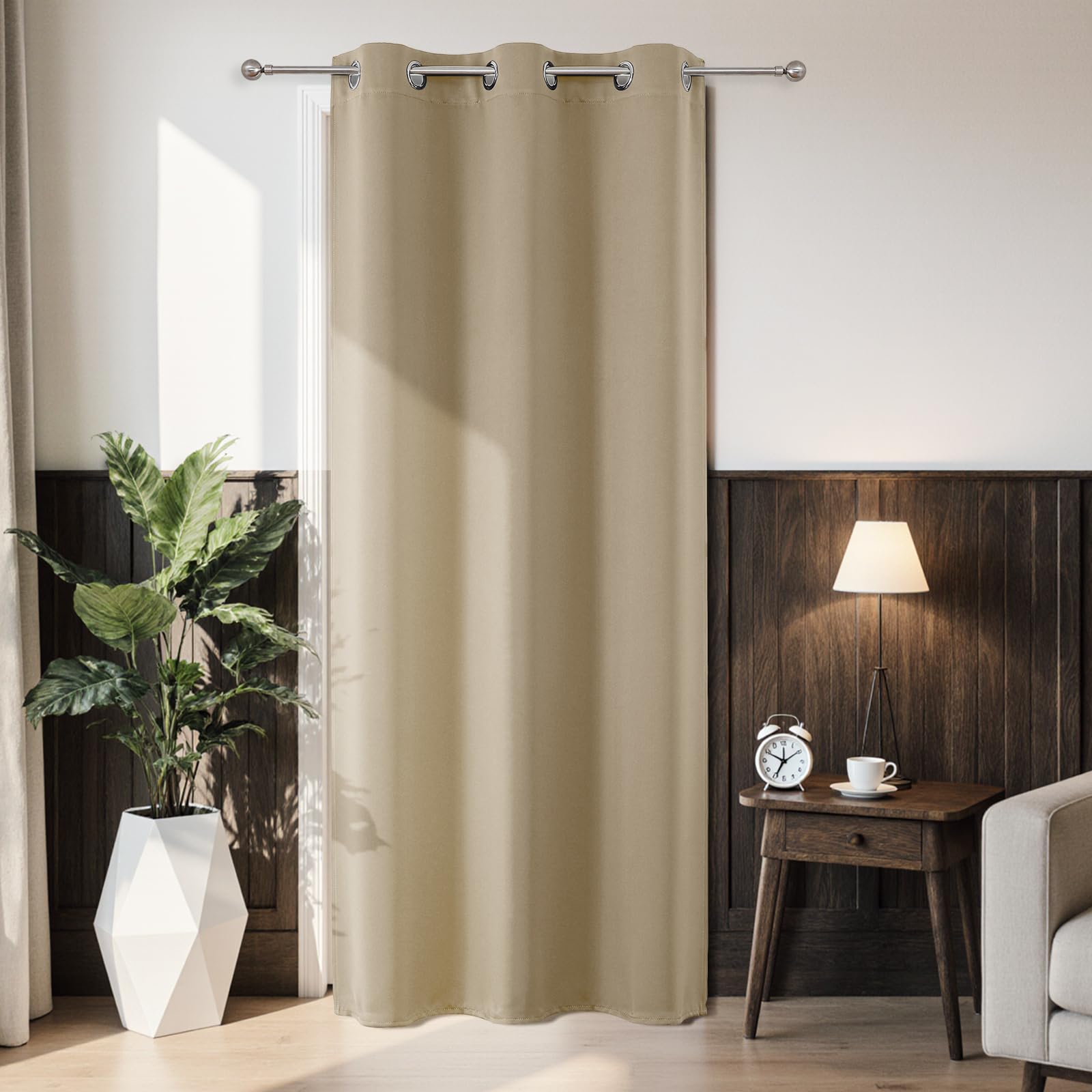 Joydeco Doorway Curtains for Bedroom Closet, Perfect Length 78 Inch 1 Panel, Accordion Door
