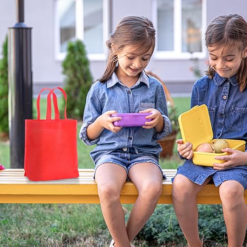 Miniatura 5 de Windyun Bolsos reutilizables no tejidos del regalo del multicolor de los totalizadores del regalo de la tela a granel de los bolsos del ultramarinos