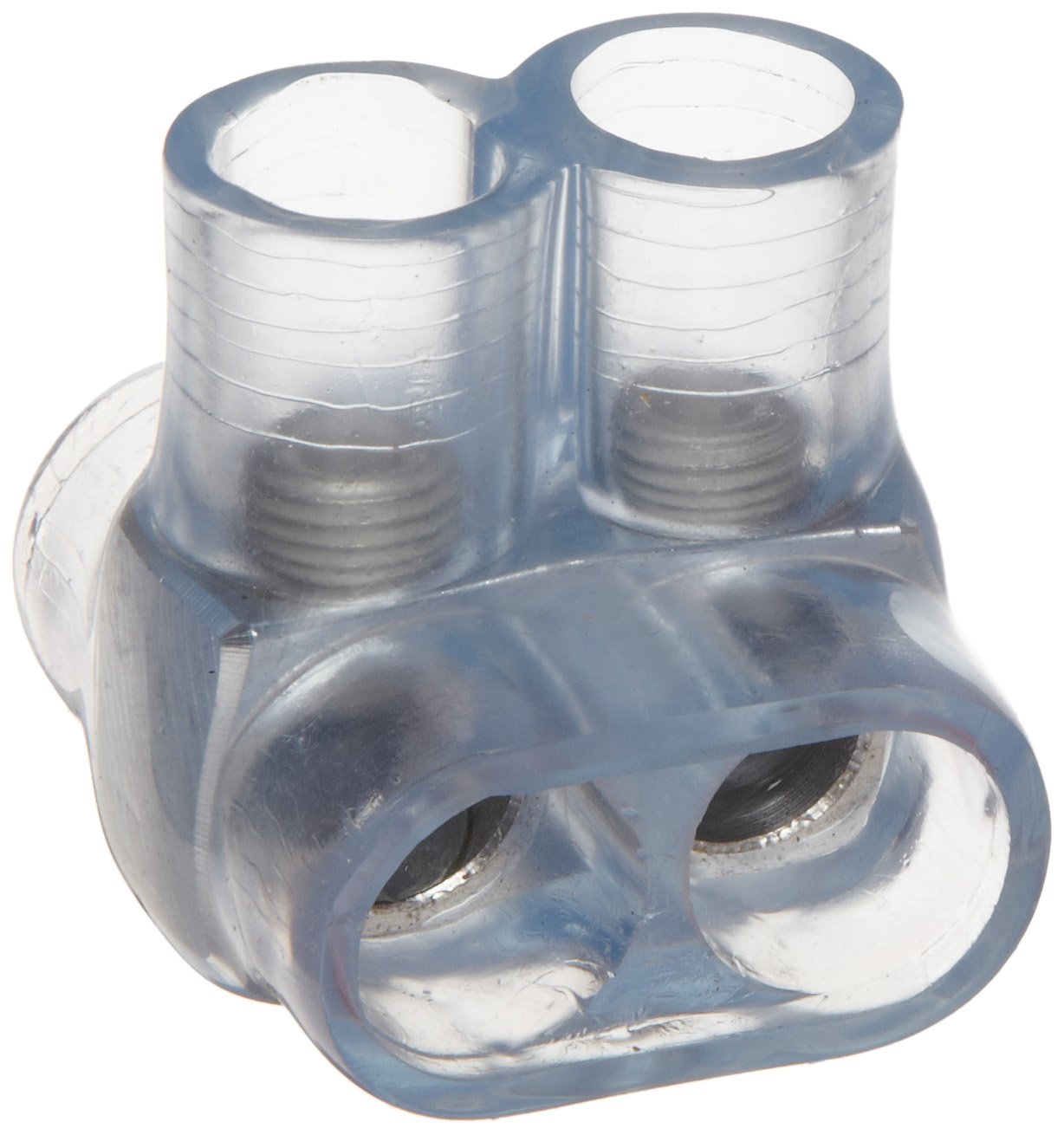 Morris Products 97352 Multi-Cable Connector, Insulated, Dual Entry, Clear, 2 Ports, 2/0 - 14 Wire Range