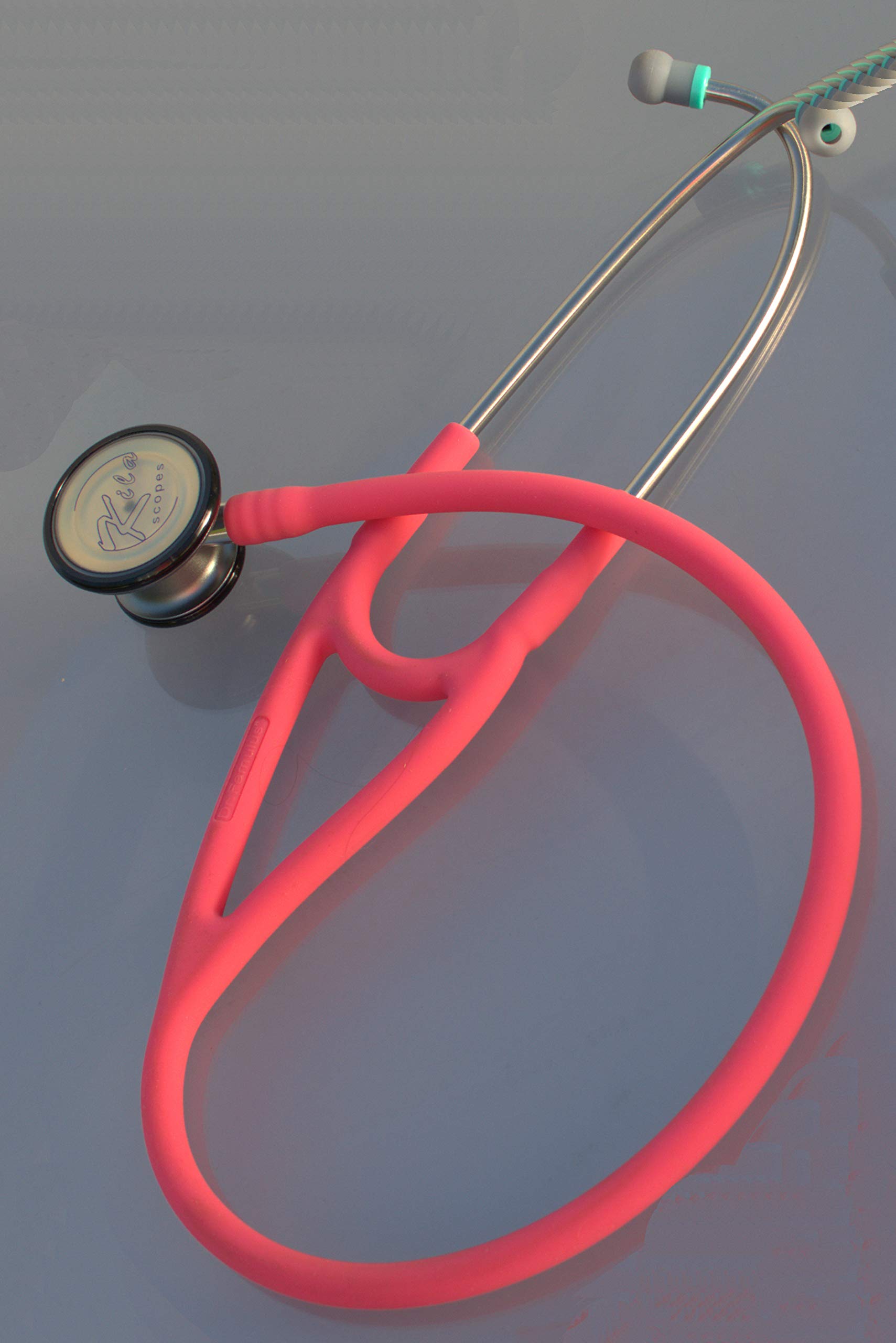 Kila Scopes Virtuoso Stethoscope - Professional Dual Head Cardiology & Diagnostic Stethoscope for Doctors and Nurses - with Accessories, K750 Pink