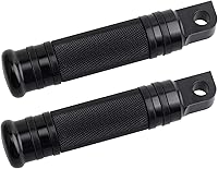 Vista 7 de NTHREEAUTO Reposapiés de montaje macho, clavijas de pasajero de palanquilla CNC negras, pedales de reposapiés de motocicleta compatibles con Harley
