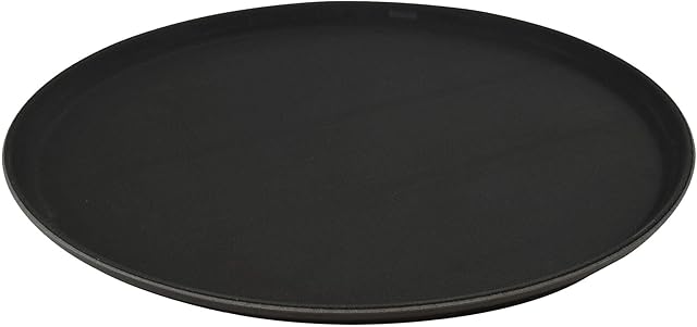Argon Tableware Black Non Slip Serving Tray - 40cm (16") - Pack of 6