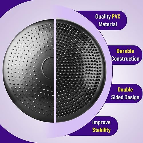 Miniatura 3 de Leitee 3 piezas de cojín de movimiento inflado para ejercicio para niños sensoriales, asiento flexible, tabla de balanceo, disco de equilibrio,