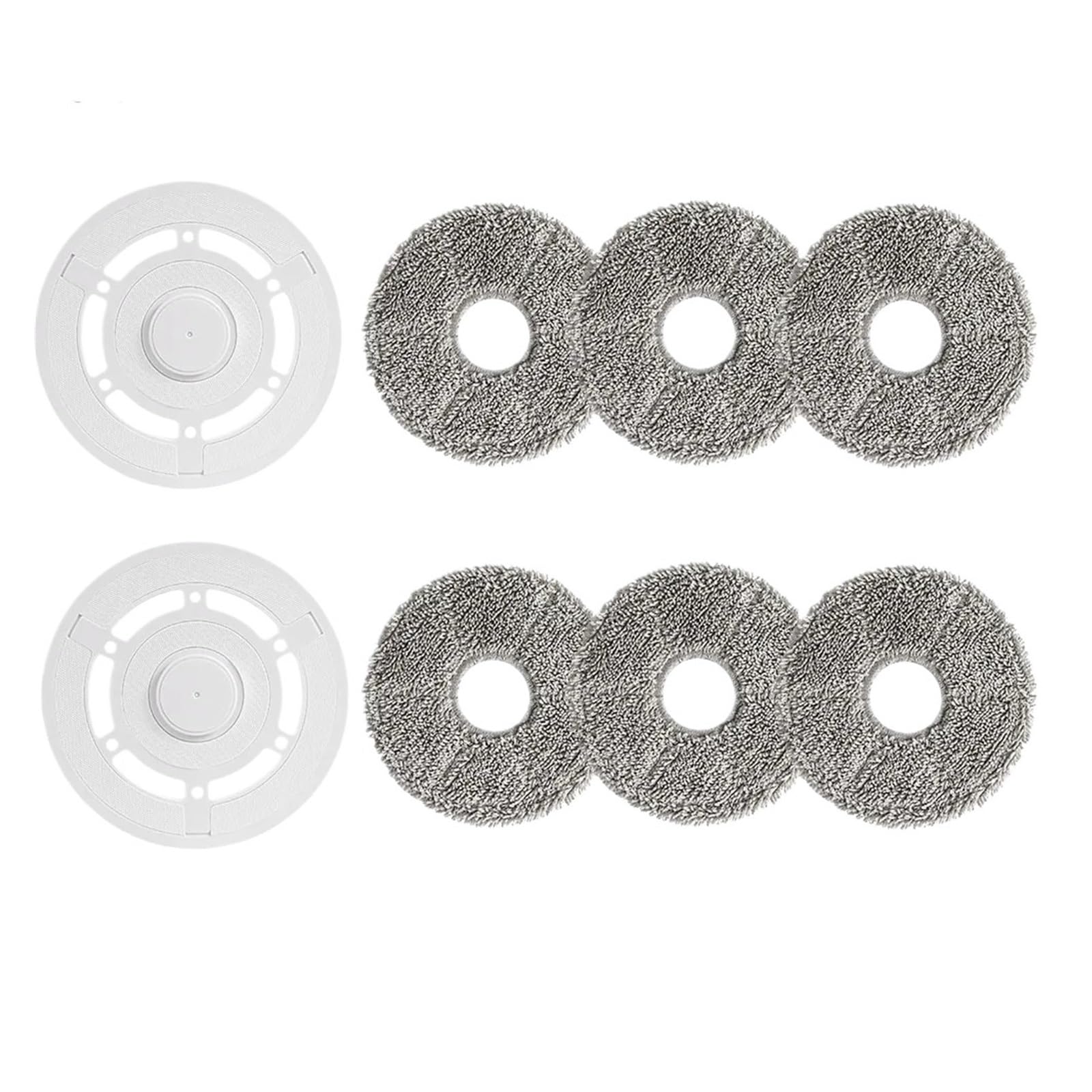 Qlmxjvzhkcn 8Pcs White 1-10Pcs，Compatible For Ecovacs，Compatible For Deebot，T10 Omni/Turbo/X1 Omni/Turbo/X1s Pro Spare Parts Mop Cloth Robot Vacuum Cleaner(8Pcs White)