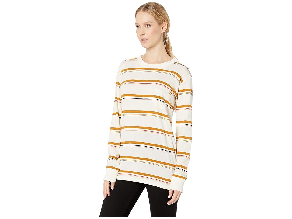 

Billabong Retro Babe Knit Top (White Cap) Women's Clothing, Blue