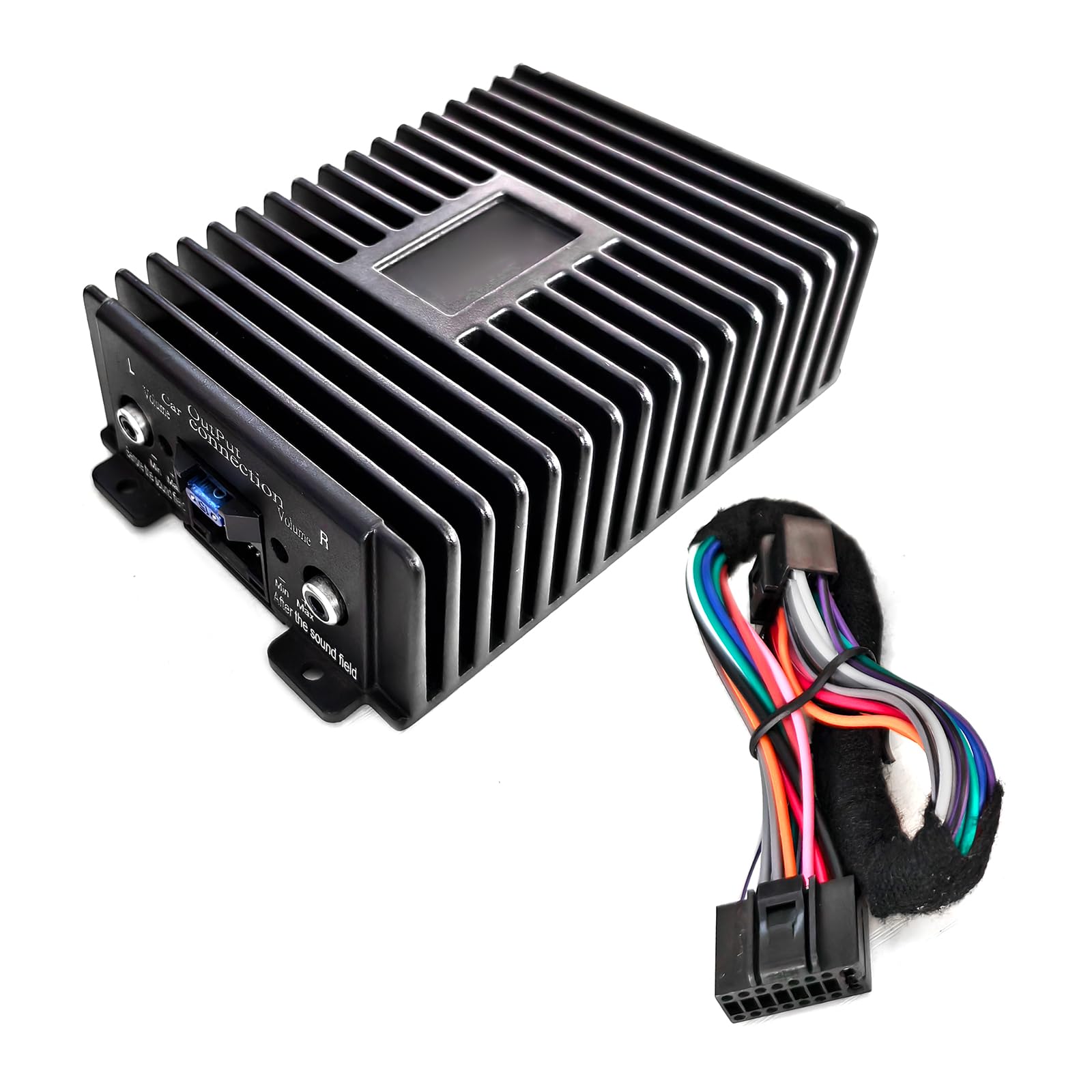 Amplificador auditivo para automóvil MF80.4 de aluminio con sintonización de sonido 7