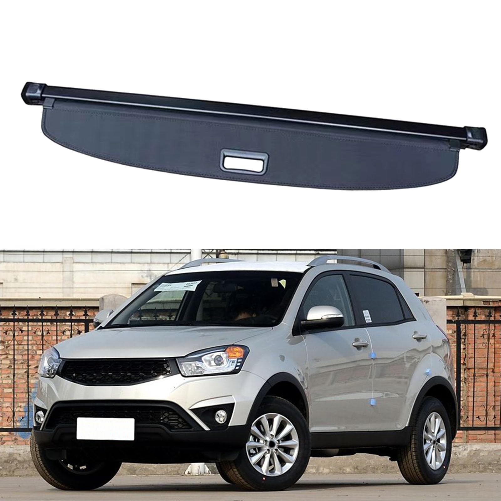 YYFYYDS Retractable Rear Trunk Parcel Shelf,Compatible with SsangYong Korando 2011-2016,Car storage