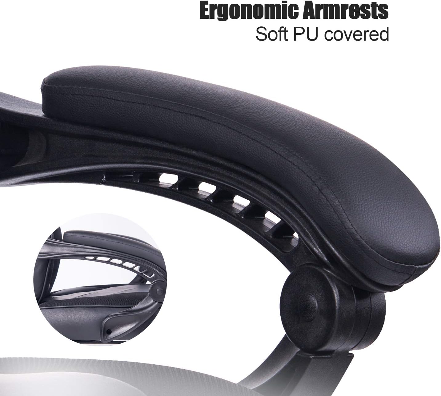 HEALGEN Back Massage Gaming Chair with Footrest,PC Computer Video Game Racing Gamer Chair High Back Reclining Executive Ergonomic Desk Office Chair with Headrest Lumbar Support Cushion (9013Black)