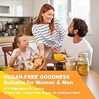 Vista 7 de Paquete de 2 gomitas de carbonato de magnesio de 500 mg, suplemento de magnesio de alta absorción para mujeres y hombres, con calcio, potasio