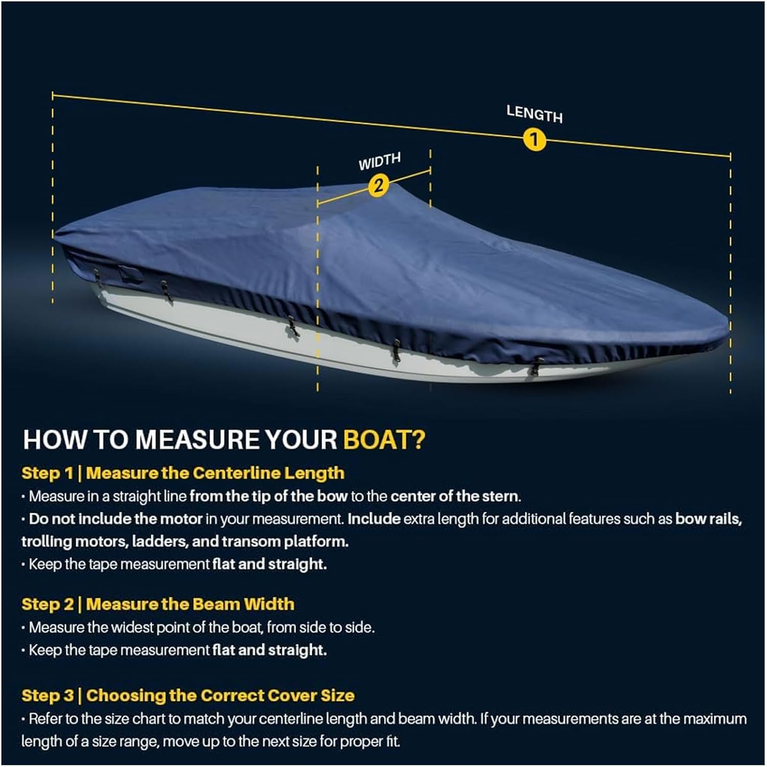Seal Skin Covers Universal Boat Cover, Waterproof Marine-Grade Cover for 17'-19'L x 100" W (Beam), Heavy-Duty & UV-Resistant, Ideal for Bass Boats, V-Hull, Fishing & Runboat