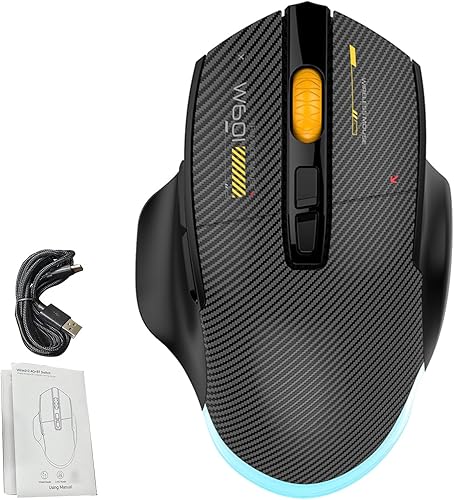 Miniatura 6 de EBTOOLS Gaming Mouse, 12800DPI RGB Ergonomic Design with Wired 2.4G BT Connectivity, 7 Programmable Buttons, 5 Lighting Modes for PC Laptop