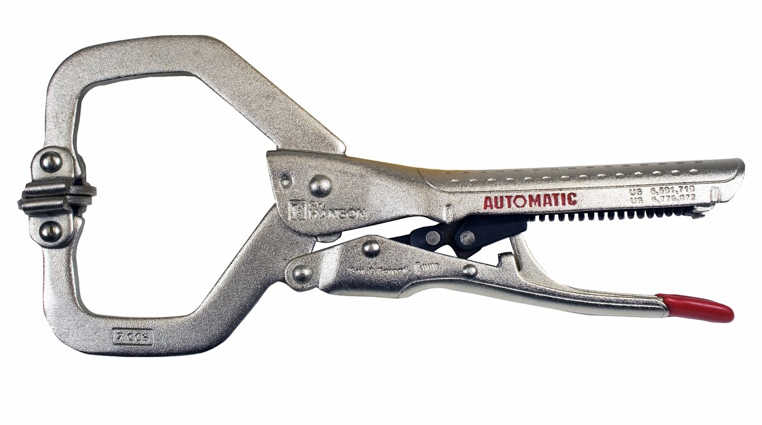 CH Hanson 06201 7-Inch Self-Adjusting Locking C-Clamp with Swivel Pads