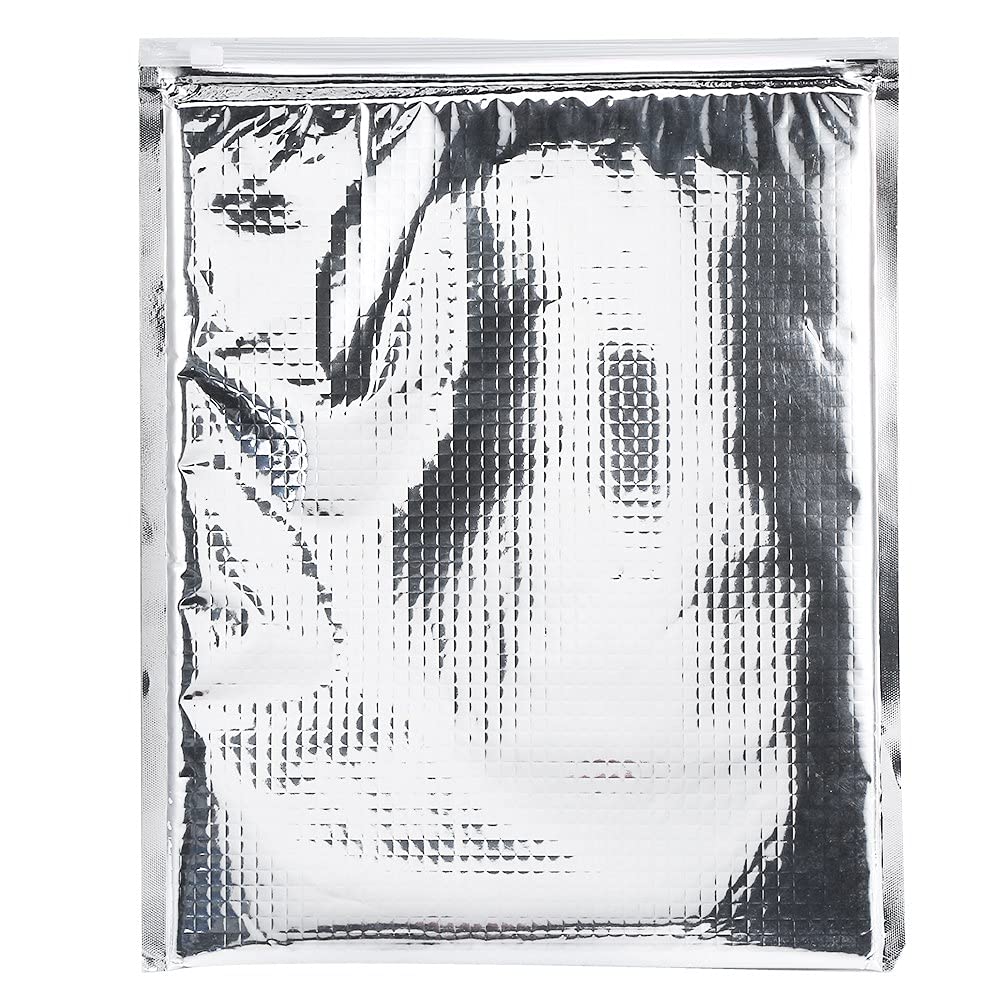 BuyWeek Borsa Termica, 5 Pezzi Isolati per Alimenti in Foglio di Alluminio 3 Tipi Termica per Alimenti per Latte di Verdure di Carne (25 * 30 cm