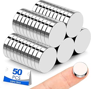 소형 자석, 50팩 냉장고 자석 15x3mm 희토류 자석 네오디뮴 자석 공예, 화이트보드, 주방 캐비닛, 3D 프린팅용