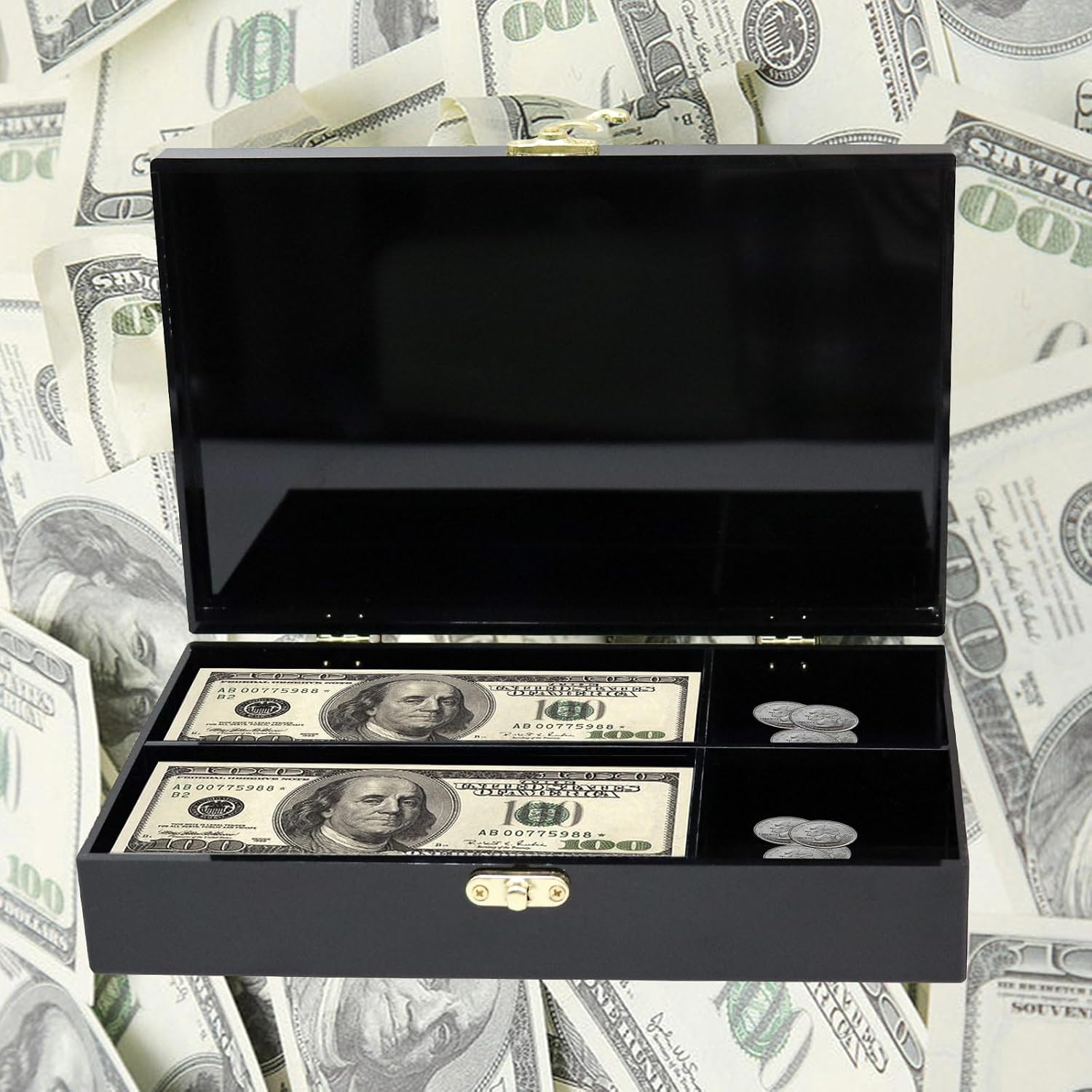 ブラック アクリル ロック可能 キャッシュボックス お金とコインホルダー 現金オーガナイザー コイン収納ボックス 1列通貨トレイ マ  キャッシュボックス」の人気商品一覧 | 安い商品を通販サイトから探す - 価格.com